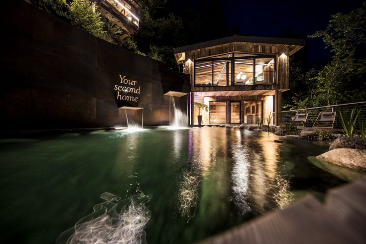 La sauna del nostro hotel benessere in Alto Adige