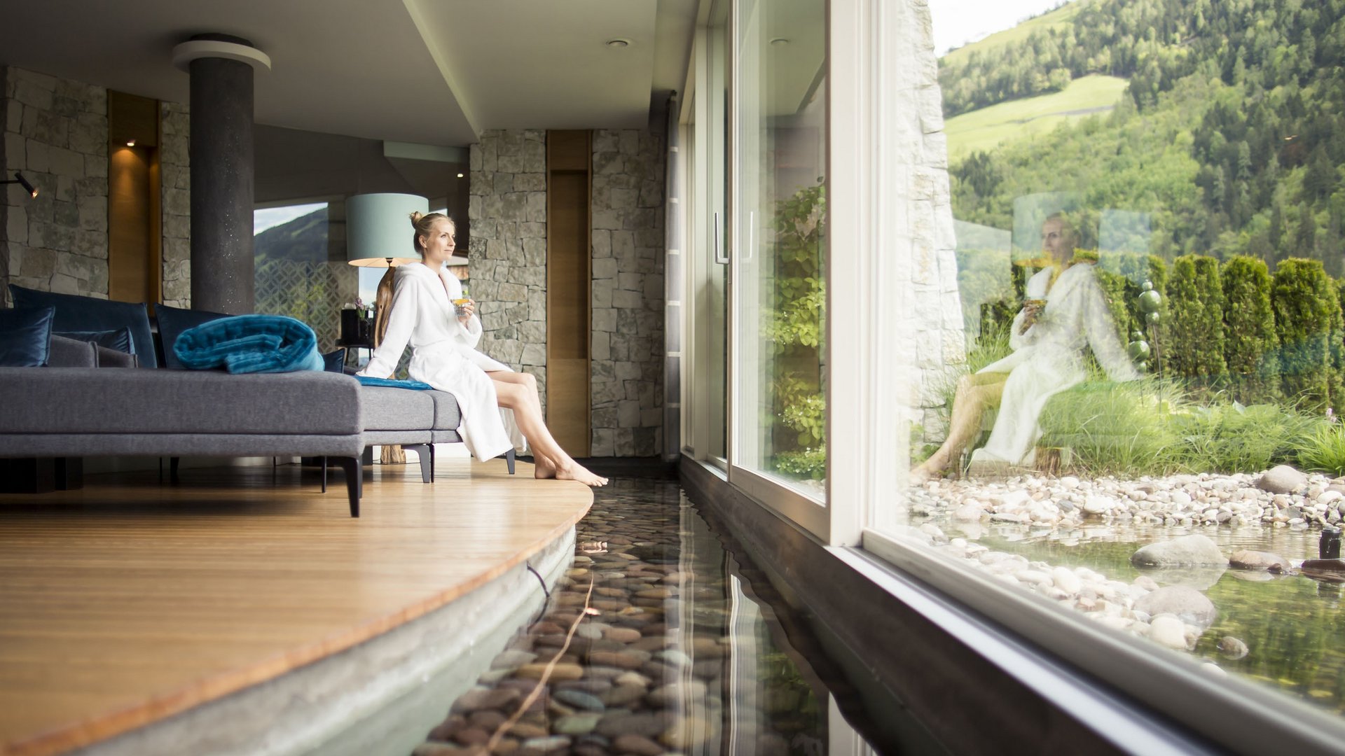 A luxurious day spa at the Alpenschlössel